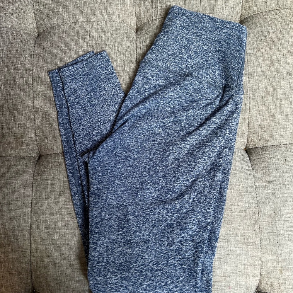Beyond Yoga Navy and Heathered Blue Leggings